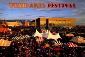 Salt Lake City, UT Utah  OUTDOOR ARTS FESTIVAL  Delta Center  4X6 Postcard