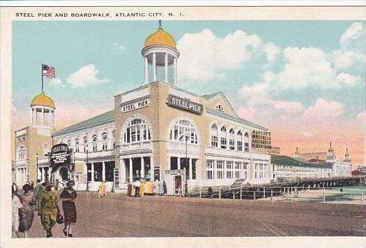 New Jersey Atlantic City Steel Pier And Boardwalk