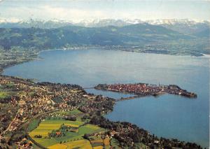 BG10234 lindau bodensee mit voralberger alpen   germany