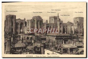 Old Postcard Avignon Popes' Palace Western Fronts