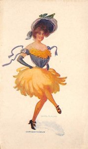 Approx. Size: 3 x 5 Woman dancing  Late 1800's Tradecard Non  