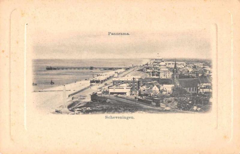 Scheveningen Netherlands Panorama View Antique Postcard J75142