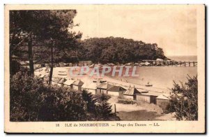 Old Postcard Noirmoutier Island Ladies Beach