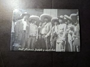 Mint Mexico PPC Postcard Mexican Revolution General Zapata High Command