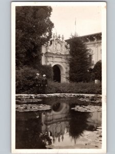 c1910 La Laguna De Las Flores Panama Pacific Expo San Diego California CA RPPC
