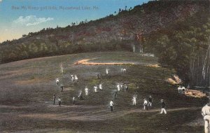 Moosehead Lake Maine Mount Kineo House Golf Links Vintage Postcard AA110280