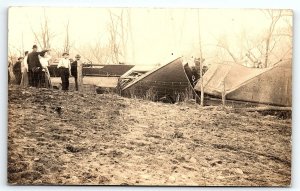 c1915 TRAIN WRECK DISASTER G.C. BLAZIER BELVIDERE N.J. RPPC POSTCARD P3393