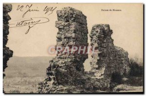 Old Postcard Ruins of Mousson