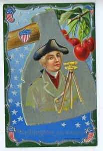 George Washington Birthday Surveyor Postcard