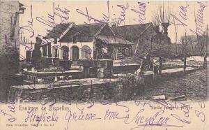 Belgium old farm near Brussels early postcard