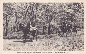 North Carolina Pinehurst Springtime On THe Pinehurst Bridle Paths Albertype