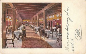 THE NEW GLENWOOD Dining Room Interior Riverside, CA Mission Inn c1907 Postcard
