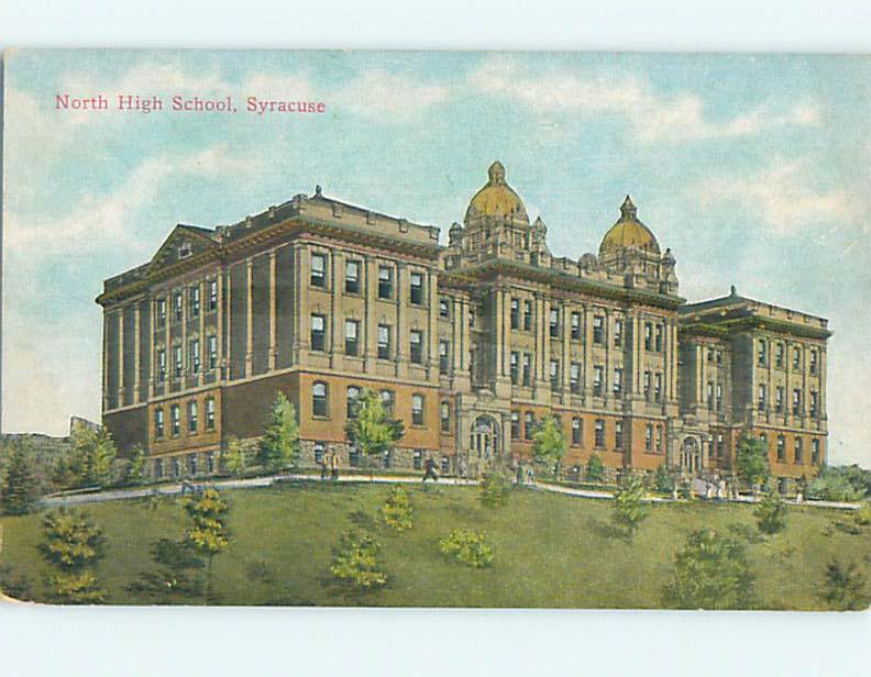 Divided-Back NORTH HIGH SCHOOL Syracuse New York NY k0588