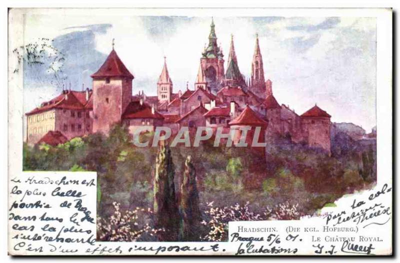 Old Postcard The Royal Castle Hradcany