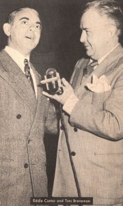 Vintage Postcard Eddie Cantor and Tom Breneman American Broadcasting Company