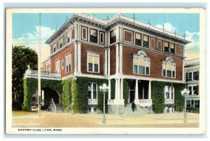 Oxford Club Building Lynn MA Mass Massachusetts Postcard (Q6)