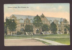 NEW ORLEANS LOUISIANA TULANE COLLEGE UNIVERSITY VINTAGE POSTCARD 1917 RPO