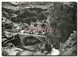 Modern Postcard The Tarn Saint Chely bridge over the Tarn