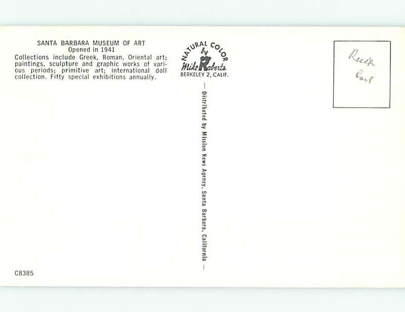 Chrome MUSEUM SCENE Santa Barbara California CA AG0220