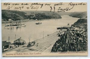 Buffalo River Warship East London Eastern Cape South Africa 1907 postcard