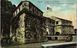 Cuba Havana La Fuerza Fort Vintage Postcard C203