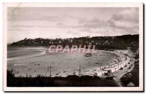 Old Postcard Perros Guirec Beach of Trestraou