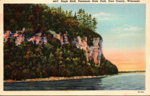 Wisconsin Door County Peninsula State Park Eagle Bluff 1946 Curteich
