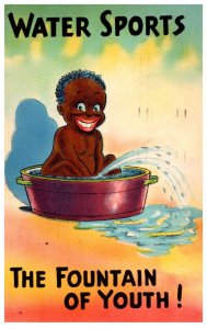 Black Boy  peeing in tub