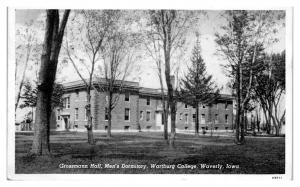 Grossman Hall, Men's Dorm, Wartburg College, Waverly, IA Postcard *5F(2)1