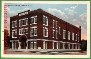 ah2240 - VINTAGE POSTCARD - MASONIC Temple, Chanute, Kans.