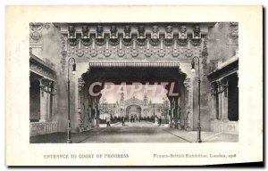 Old Postcard Entrance To Court Of Progress Franco British Exhibition London 1908