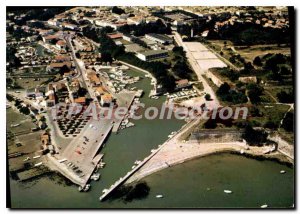 Postcard Modern Ile D'Oleron Le Chateau D'Oleron Port Seen From Airplane