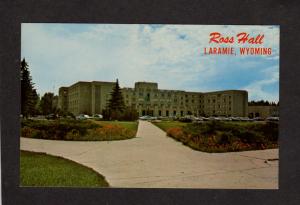 WY University of Wyoming Ross HALL Womens Dorm Laramie Postcard