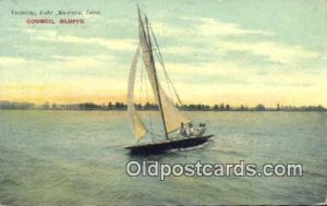 Yachting Lake Manawa, Iowa, IA, USA Sailboat 1911 light wear close to grade 2...