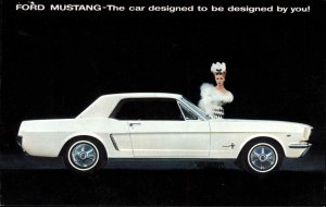 Ford Mustang Classic Car Ad Advertising Vintage Postcard