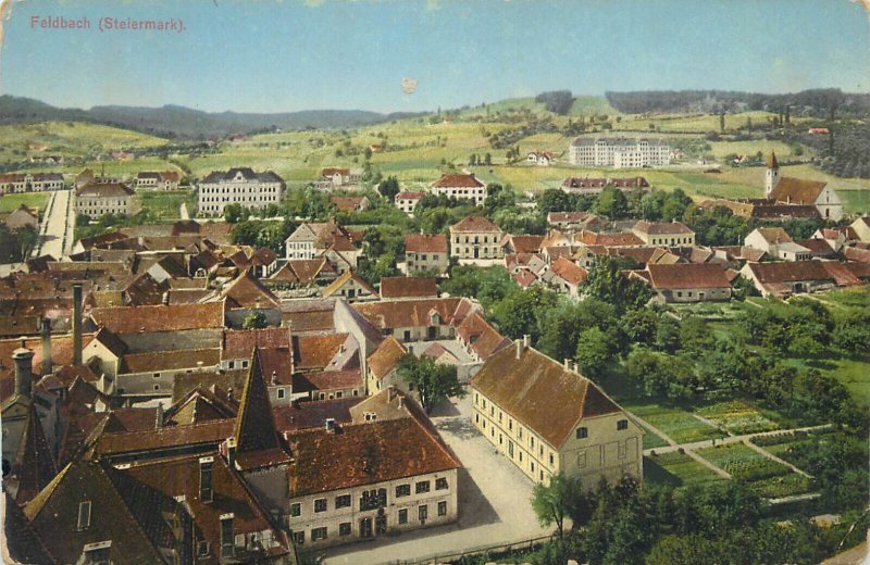 Austria Feldbach panorama vintage postcard c.1915-16