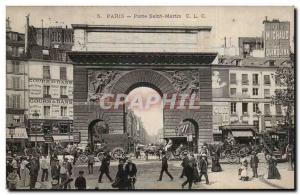 Paris - 10 - Porte Saint-Martin - Old Postcard