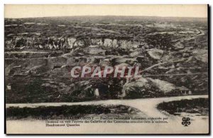 Old Postcard Les Carrieres d & # 39Haudromont Army