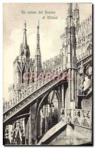 Old Postcard Milano Il Duomo