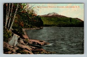 Adirondacks NY, Snow Capped White Faced Mountain Vintage New York c1910 Postcard