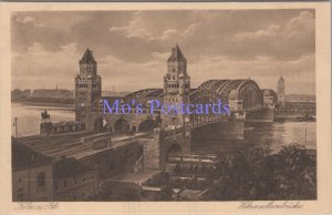 Germany Postcard - Cologne, Koln Bridge, The Rhine  DC2056