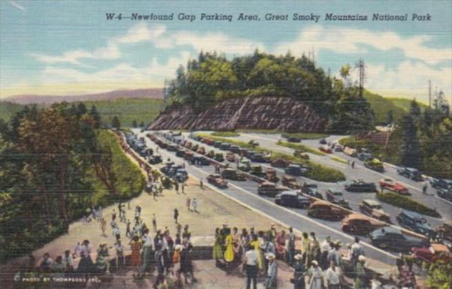 Newfound Gap Parking Area Great Smoky Mountains National Park Curteich