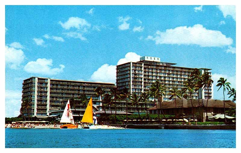 Postcard HOTEL SCENE Honolulu - Waikiki Hawaii HI AR1723