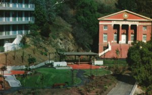 Vintage Postcard 1907 Siminoff Temple & Esplanade Masonic Home Union City Calif.