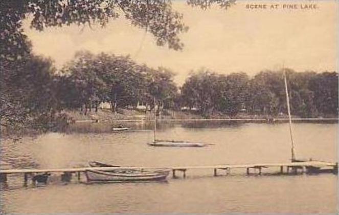 Michigan Scene at Pine Lake