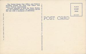 U.S. Post Office & Custom House, St. Paul, Minnesota, Linen Postcard, Unused