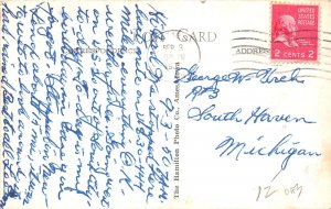 J69/ Ames Iowa RPPC Postcard c40-50s Main Street Stores 200