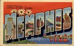 Memphis, Tennessee Large Letter Town 1942 light crease bottom edge, postal us...