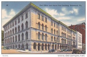 Exterior,  Post Office and Parcel Post Building,  Richmond,  Virginia,  PU_1955