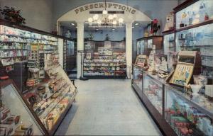 Barclay Pharmacy Drugstore Interior 18th & Spruce Philadelphia Postcard